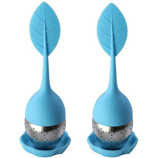 Perle Rare - infuser/tea infuser/filter diffuser/tea strainer in the shape of a Tea Leaf, infuser made of food grade silicone and high quality