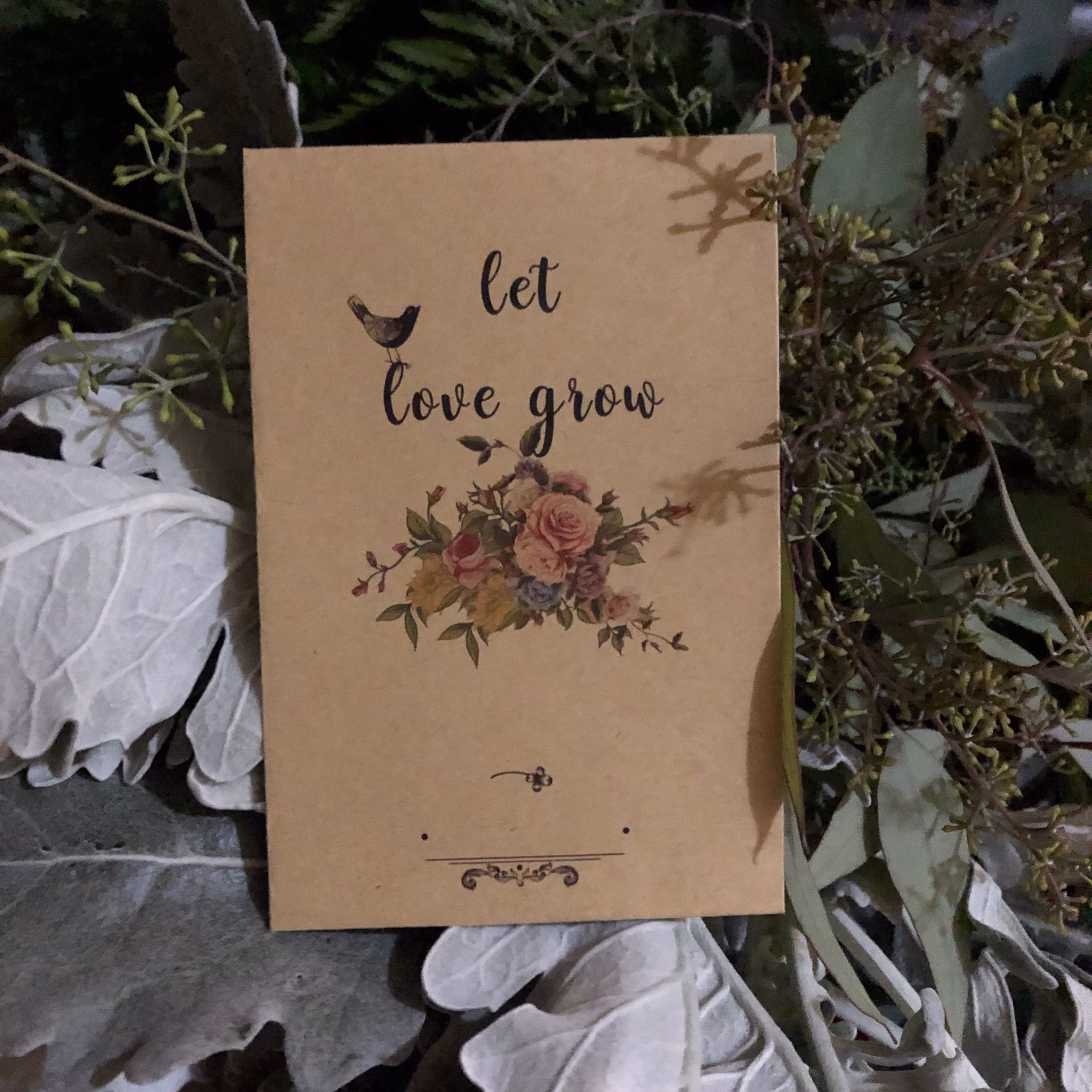 Let Love Grow Wedding Seed Packet|Lot Of 50 Packets