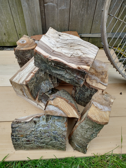 A Wonderful Piece Of Seasoned Rowan Wood Mountain Ash - Beautifully Natural Random Piece