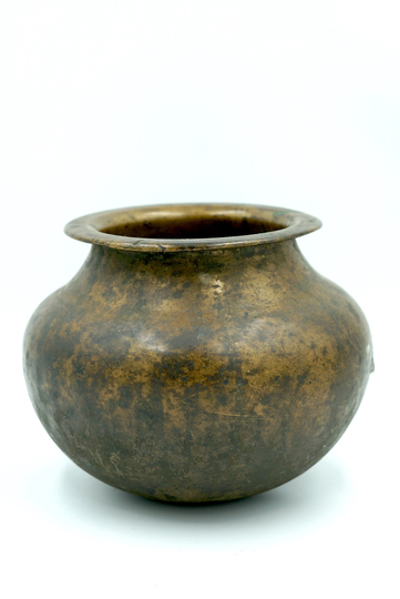 Seasonal Sale -Antique Pot Hand Made - Vintage Metal Craft From 90S | Collection Pcs