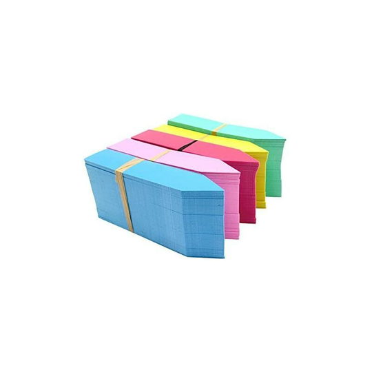 500 Pcs 5 Colors 2X10CM Plastic Waterproof Garden Plant Tags Nursery Garden Labels Plant Markers Stakes, Box of 500