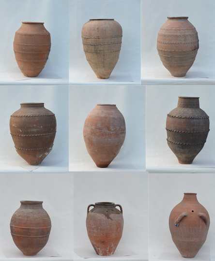 Antique Anatolian Pottery Clay Pot, Terracotta Pots From 19Th Century, Hand Crafted