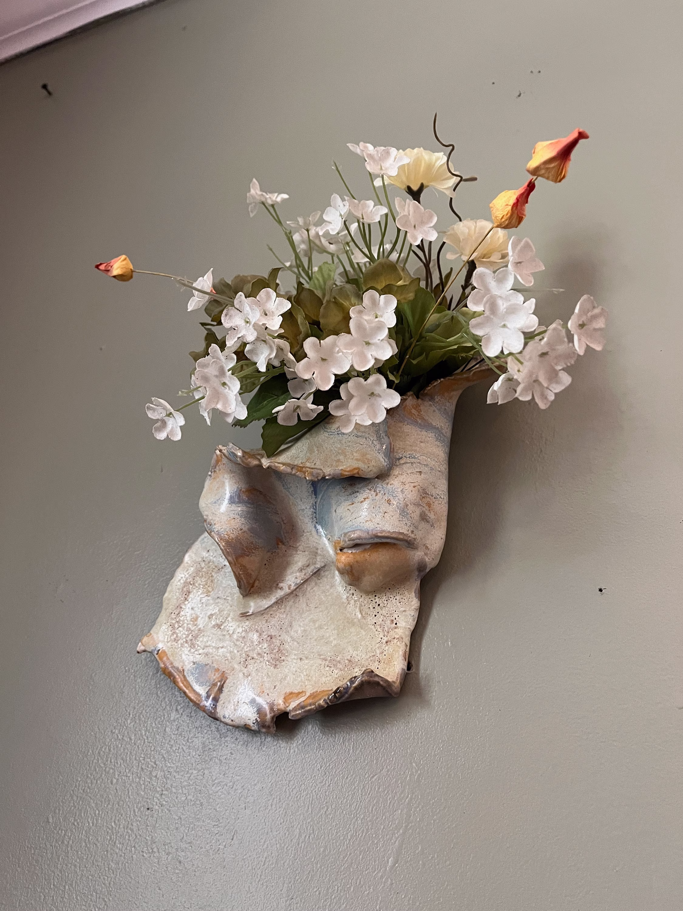 Abstract Ceramic Wall Vase