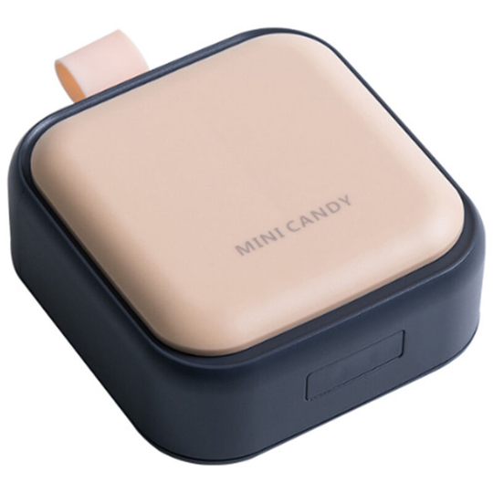 Medicine Box New 4 Compartments Portable Sealed Small Simple Pills Box Weekly Medicine Case can Carry Pills Medicine Storage Containers,Pink - Pink