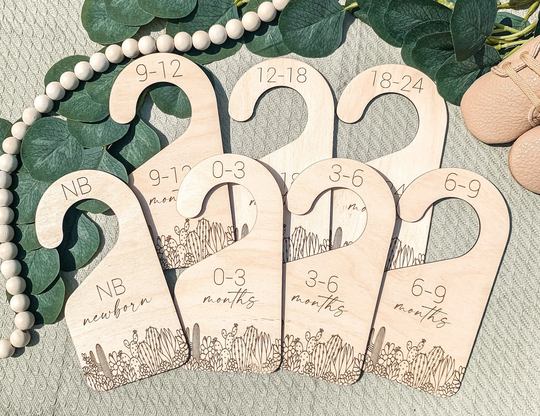 Cactus Nursery, Baby Closet Dividers, Divider, Wooden Shower Gift, Clothes Organizer