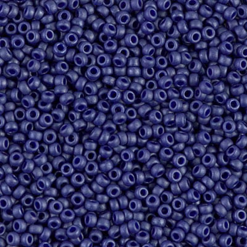 Miyuki Seed Beads 11/0 Matted Opaque Cobalt Luster, 2075-New