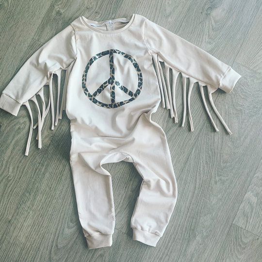 Organic Cotton Tassel Romper