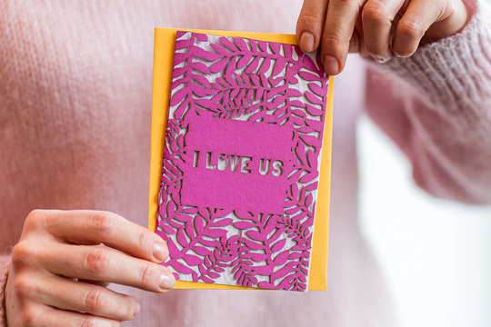 Anniversary Seed Paper Eco Card, I Love Us Card