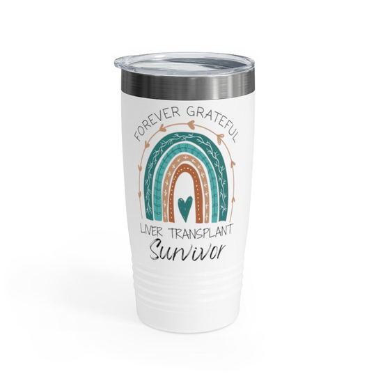 Liver Transplant Survivor Tumbler, Organ Donation Awareness Gift, Travel Coffee Cup