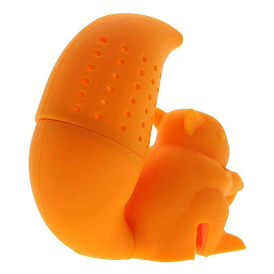 Squirrel Tea Infuser Loose Tea Infuser Silicone Tea Infuser Kettle Orange Cup