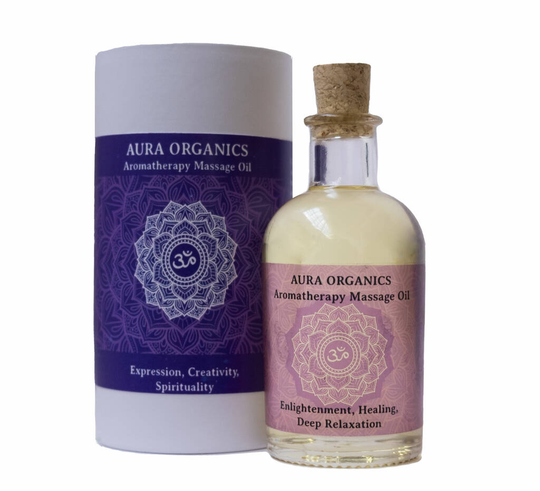 Organic Aromatherapy Massage Oil Crown Chakra Blend