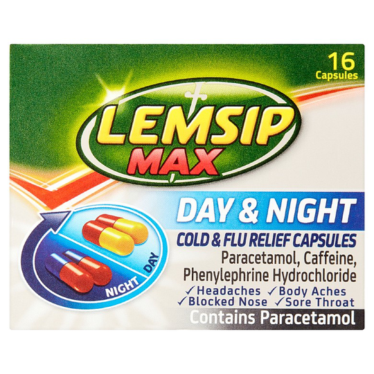Lemsip Max Day & Night Cold & Flu Relief Capsules