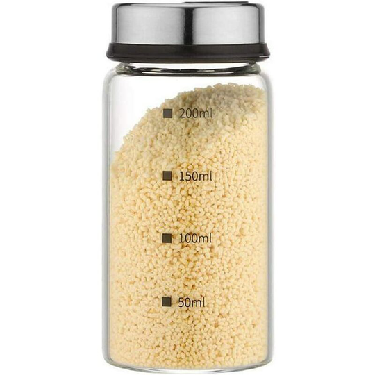 Echoo - Glass Salt and Pepper Shakers with Adjustable Tap Holes