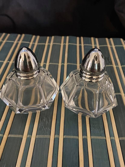 Small Glass Salt & Pepper Shakers