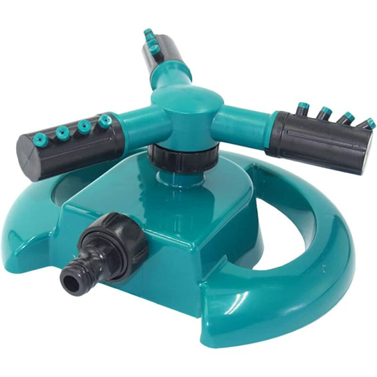 Garden Lawn Sprinkler - 360 Degree Rotating Sprinkler, Garden Plant Watering System - Lawn Watering, 3 Arm Garden Sprinkler for Lawns, Plants