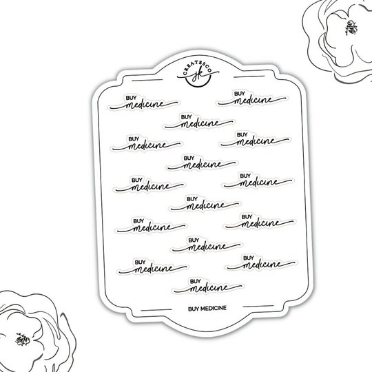 Script || Buy Medicine Sticker