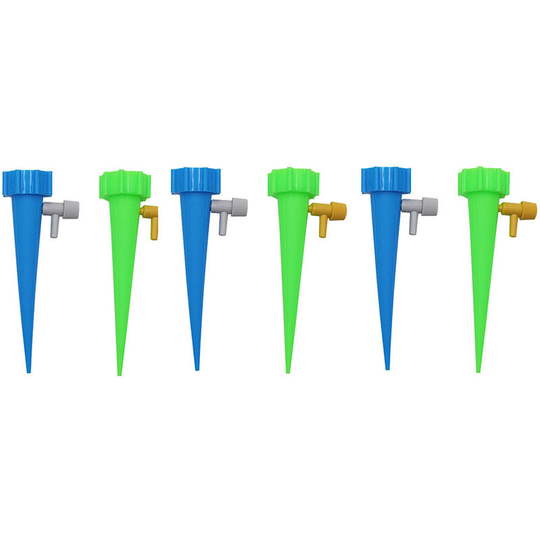 6 automatic watering spikes, adjustable watering spikes for indoor and outdoor garden plants.