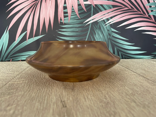 Halex Celluloid Powder Pot Or Jar - Vintage Plastic Tortoiseshell Trinket Dish | No Lid