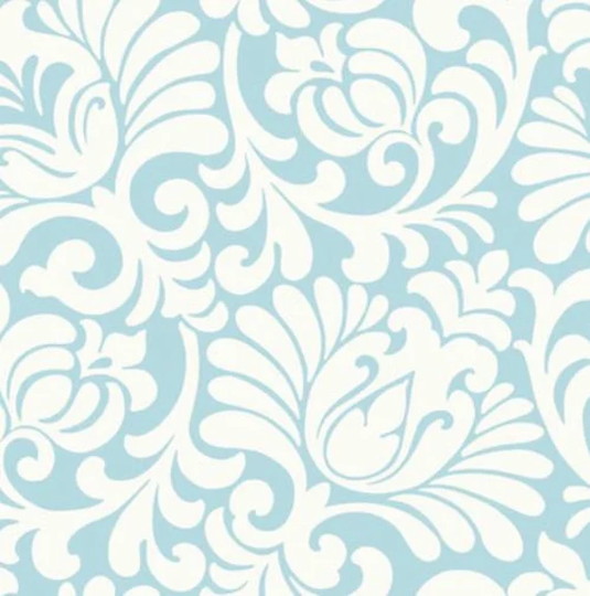 Oversized Off Wite Floral Damask Wallpaper, Large Modern Contemporary Graphic, Dramatic Statement Wall, Chic Powder Room -By The Yard At7498