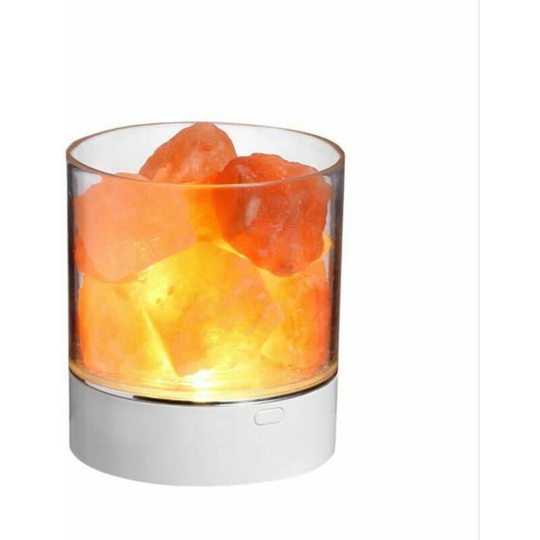 Briday - Night light salt lamp table lamp bedside mood lamp flame salt stone lamp usb