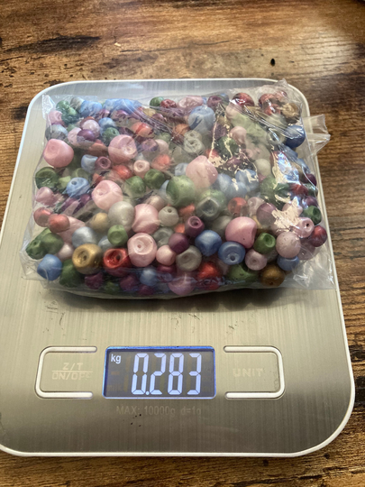 Job Lot Mixed Size Powder Coated Glass Buttons in Pink Green Blue Purple Gold Many Vintage Retro Lots Listed 283Gms