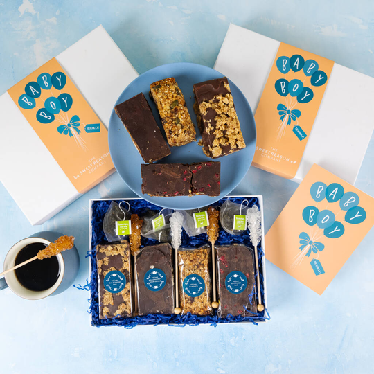 'Baby Boy' Vegan Afternoon Tea For Four Gift