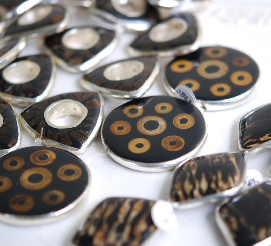 Various Plated Organic Beads/Bamboo Beehive Leaf Beads/Jewelry Making Parts/Accessory Supply/Craft Wood Beads/Diy Jewelry Part