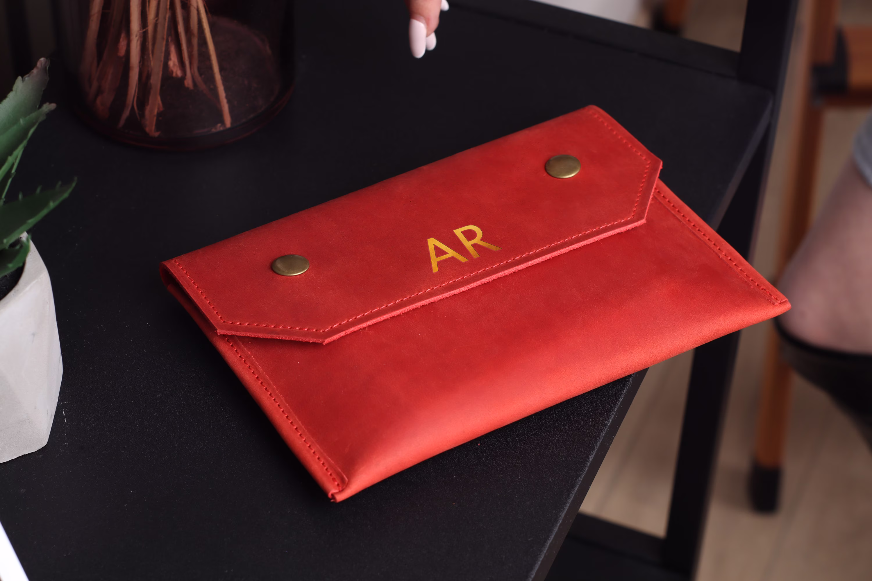 Cash Envelope Wallet, Leather Wallet, Money Organizer, Coupon Organizer Wallet, Woman Leather Money