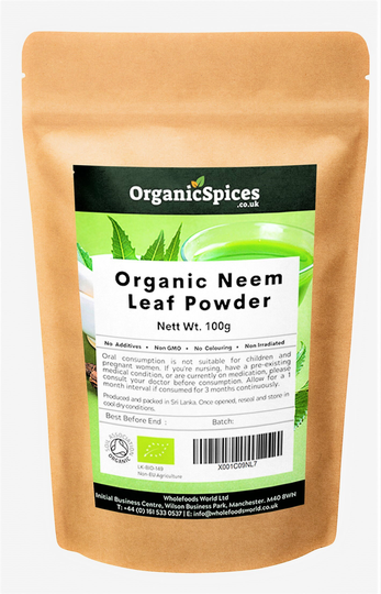 Organic Neem Leaf Powder | Free Shipping Soil Association Certified