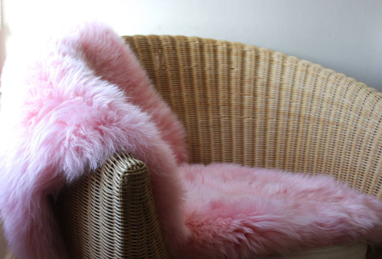 Powder Pink Sheepskin, Pink