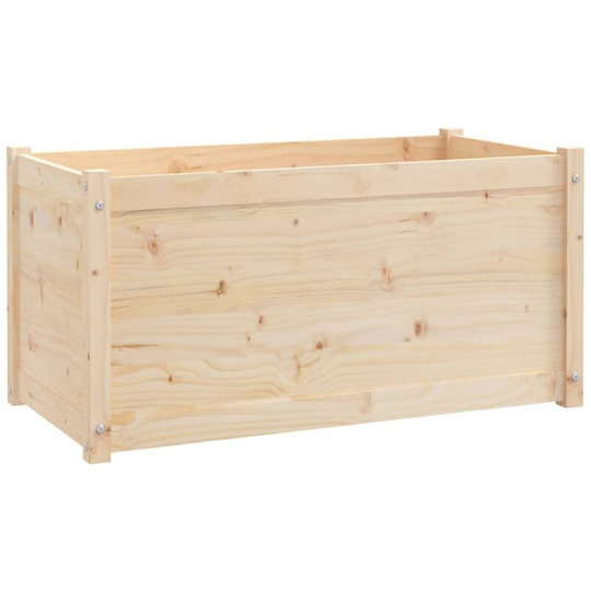 Garden Planter 100x50x50 cm Solid Pinewood Vidaxl Brown