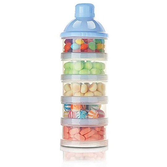 Einemgeld - Milk Powder Dispenser, Formula Milk Powder Scoop for 5 Layer, Infant Formula Milk Powder Infant Food Box Portable Milk Box & Outdoor