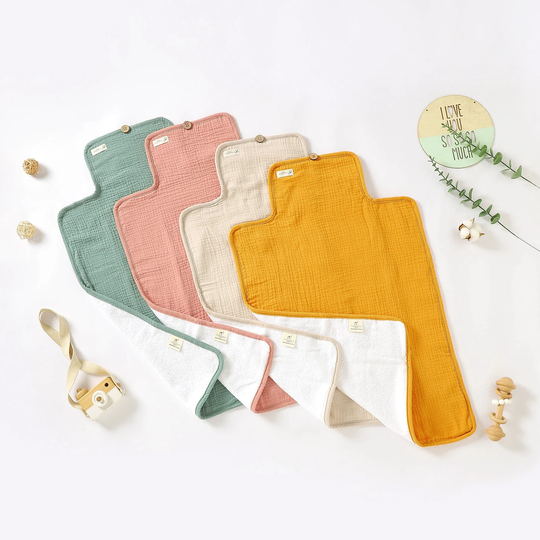 Tiny Alpaca | Organic Natural Cotton Baby Portable Changing Mat 70x46cm Shower Gift