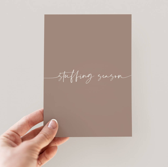 Stuffing Season Modern Christmas Cards Eco Friendly