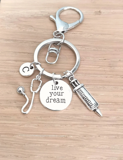 Doctor Keyring, Physician Graduation, Keychain, Medical Student, Medicine, Physician, Medical