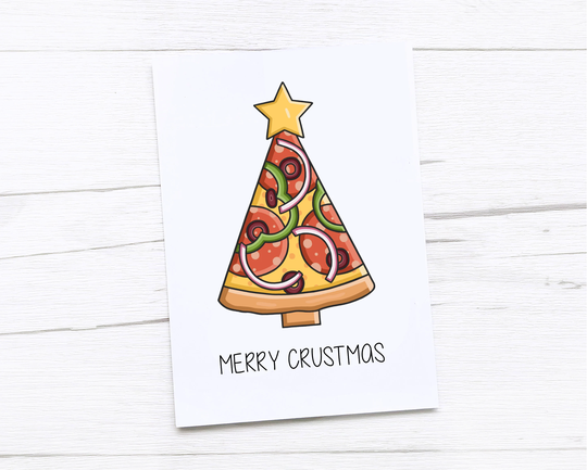 Happy Christmas Card | Merry Pizza