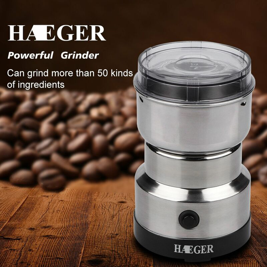 Electric coffee grinders for spices, seeds, herbs and coffee beans, spice blender and espresso grinder, wet and dry grinder