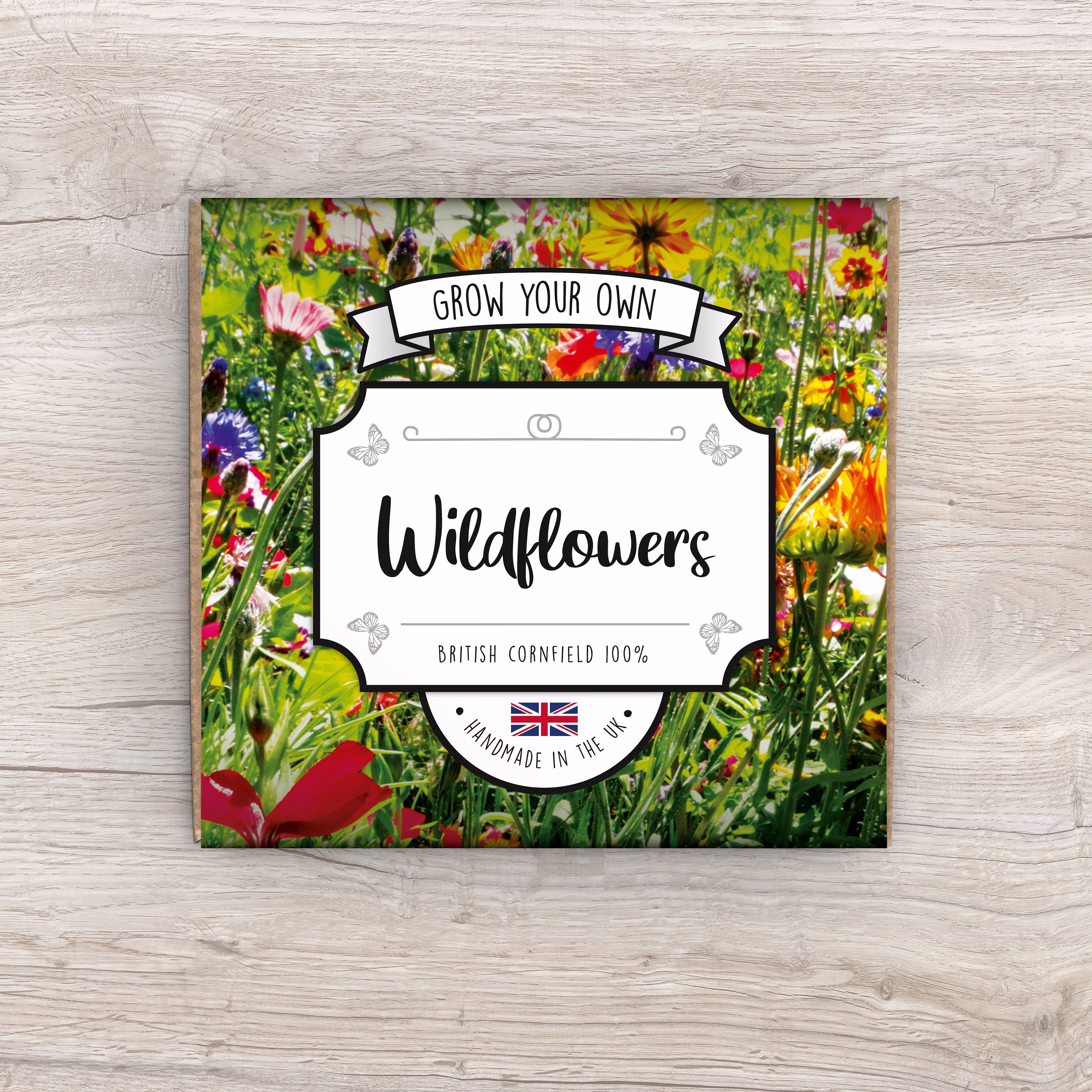 Grow Your Own Wildflowers. Plastic Free Fun Eco Gift. Mother's Day. Father's Gardening Stocking Filler. Kids. Personalise
