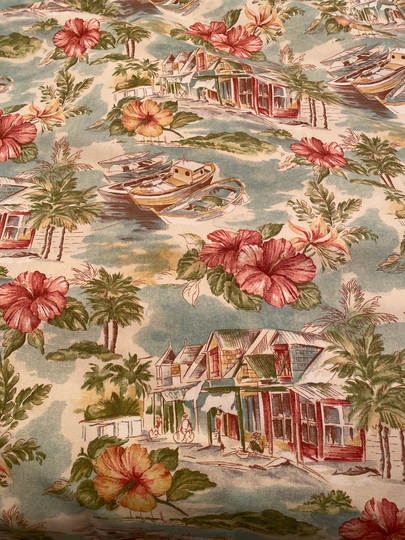 Cabana Village Fabric 7 Plus Yards Or 75" X 95