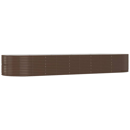 Vidaxl - Garden Planter Brown 447x140x68 cm Powder-coated Steel Brown