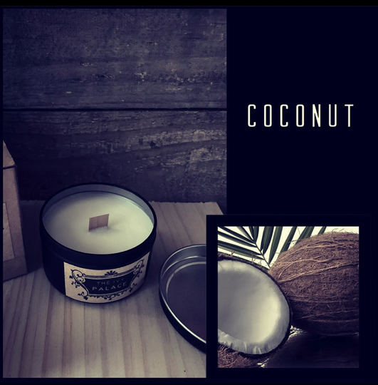 Island Coconut Soy Wax Candle Hand Poured Strong Scent