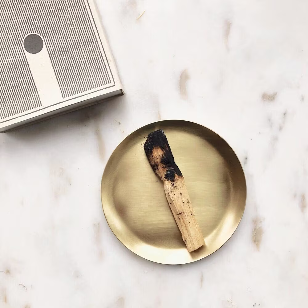 Brass Incense Holder, Incense Burner For Holding Herb Stick Or Palo Santo