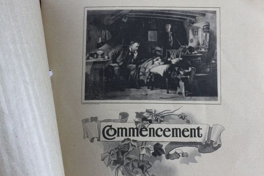 Antique Chicago College Of Medicine & Surgery Commencement Leather Bound Booklet - 1915 Graduates Ephemera Collectible