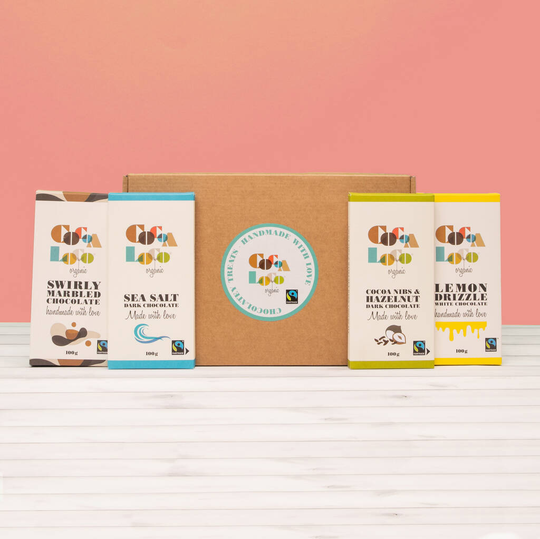 Organic Chocolate Bars - Letterbox Gift Box