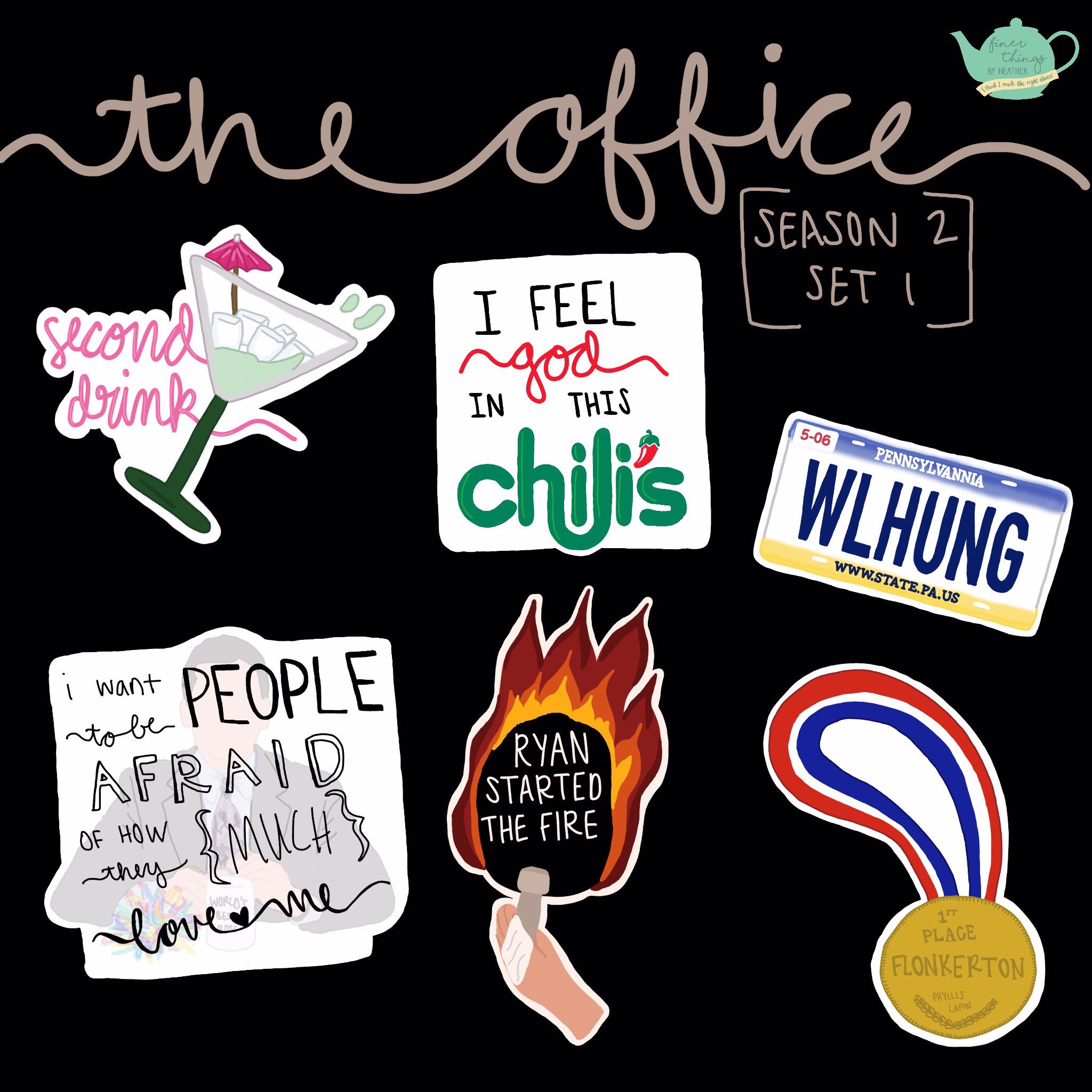 The Office Season 2 Sticker Set 1/Best Dundies Ever