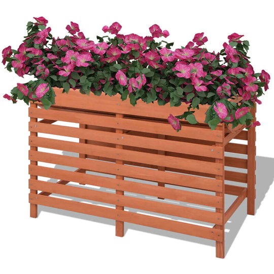 Devenirriche - Planter 100x50x71 cm Wood - Brown
