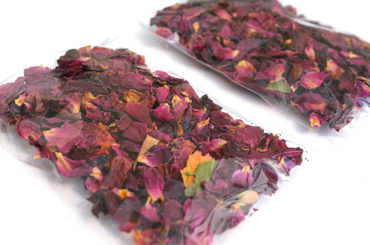 Biodegradable Confetti Packets - Rose Petals 100% Natural Wedding Envelopes, Decor, Ecofriendly Bags Boho Eco