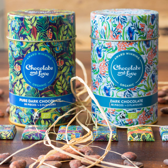 Fairtrade Organic Chocolate Tin Duo