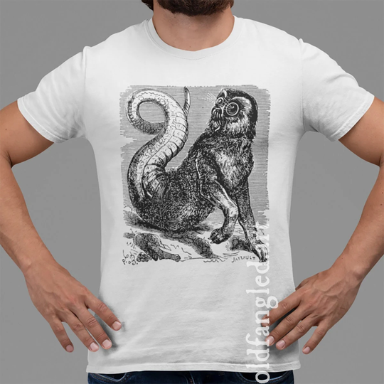 Amon - Unisex Organic T-Shirt, Vintage Style Demon T-Shirt
