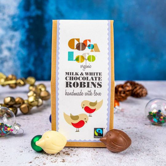 Organic Milk And White Chocolate Robins